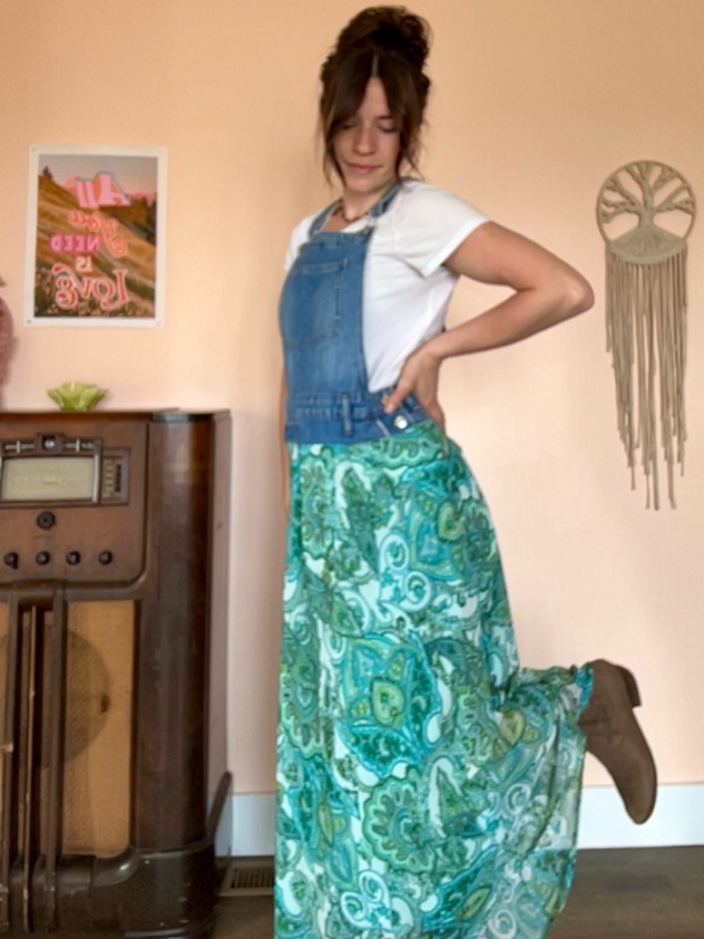 Upcycled Overall Dress
